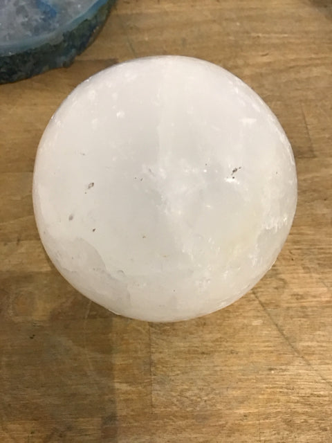 White Selenite Sphere