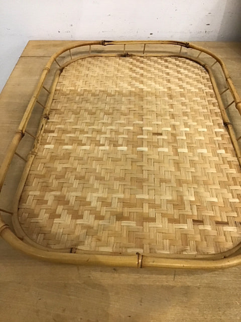 19"x13"/Woven Bamboo Tray