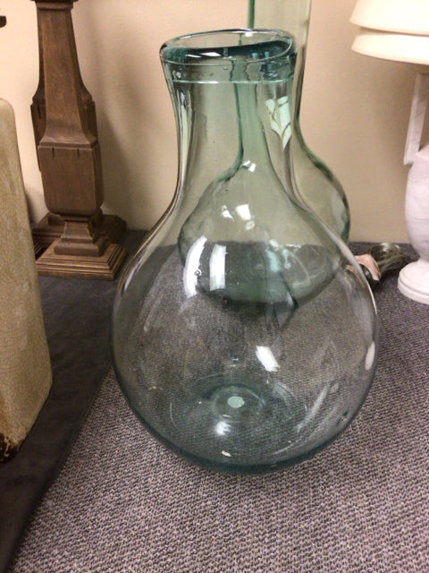 16 3/4" Light Blue Glass Vase