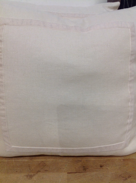 Pillow- 18" P B White Linen