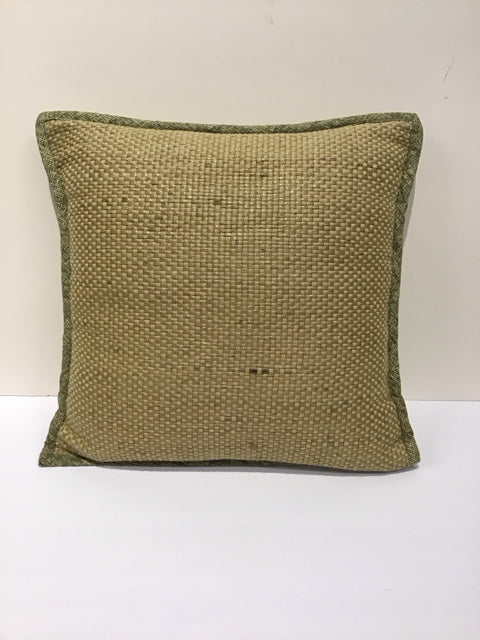 Tan Woven Pillow
