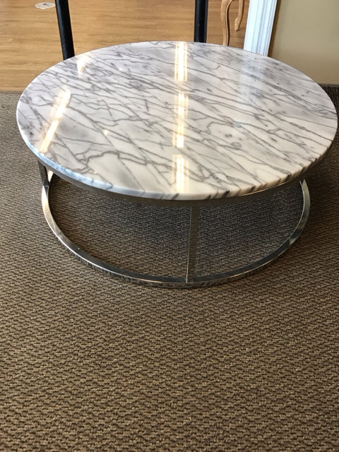 CB2 Smart Round Marble Top