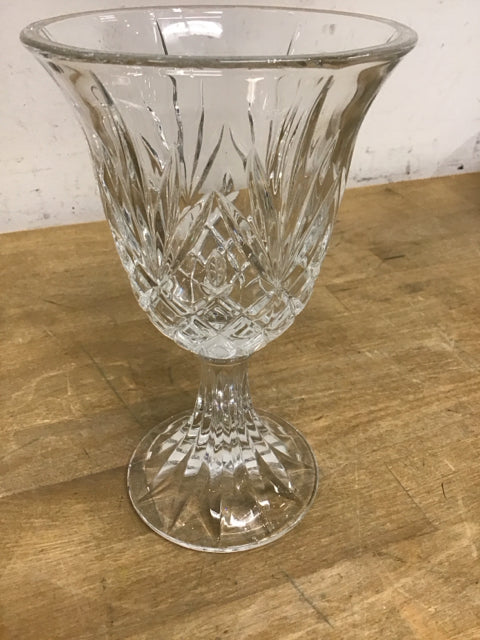 7.5" Cut Glass Hurricane/Vase
