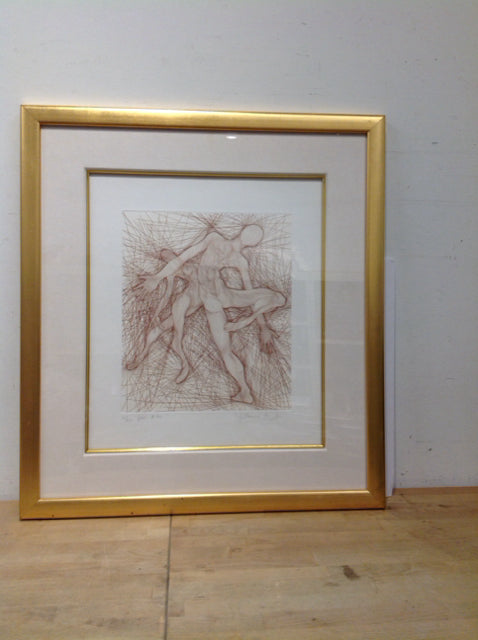 28.5"x32" Framed Azoulay "Contraction" S/N