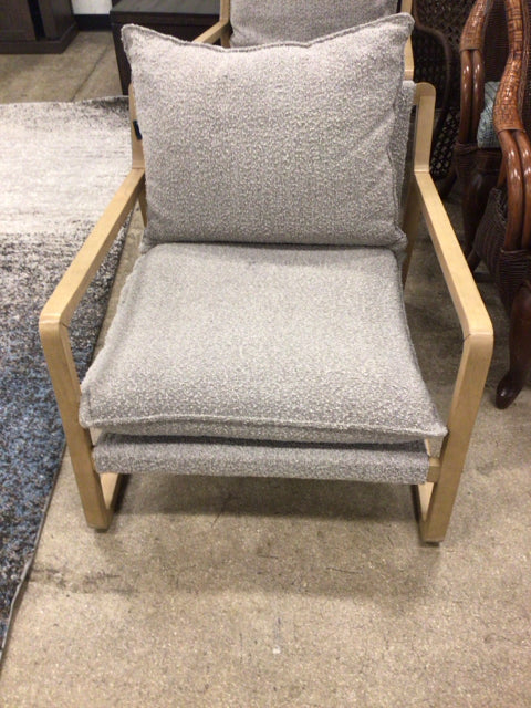 Nautica Home Grey/Lightwood Arm Chair