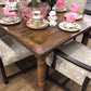 80" X 46" Ethan Allen Wood Extending Dining Table W/2 Leaves