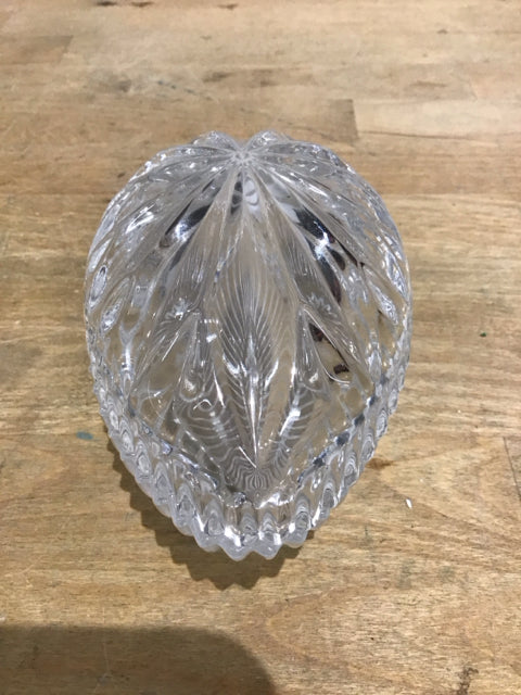 5" Cystal Lidded Egg/Bowl