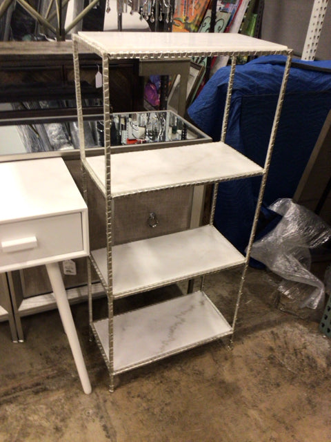 21.5x48 Metal/Stone 4 Shelf Unit
