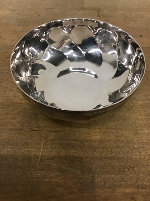 1.5"x4.5" Christofle Silver Plated Torsades Swirl Bowl