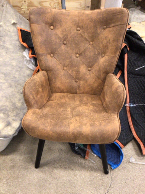 Marauder Upholstered Coffee Wingback Chair