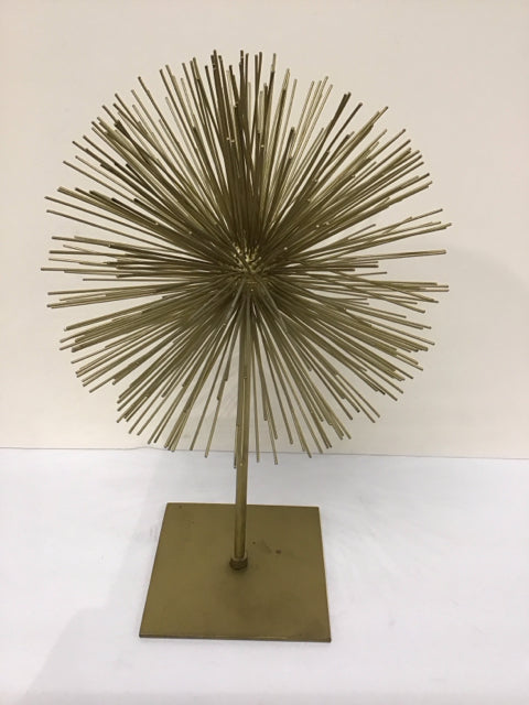 14" Gold Metal Starburst Table Decor