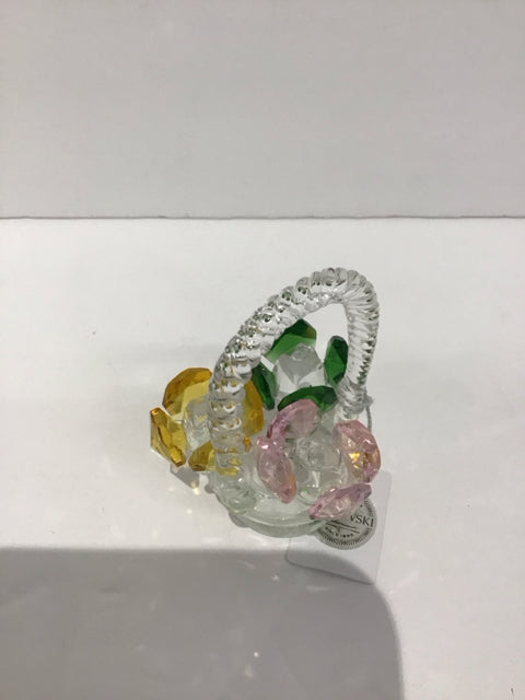 Swarovski Crystal Flower Basket