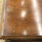 AS-IS 18" X 33" X 31" Brwon Wood Gold Accent Three Drawer Nightstand