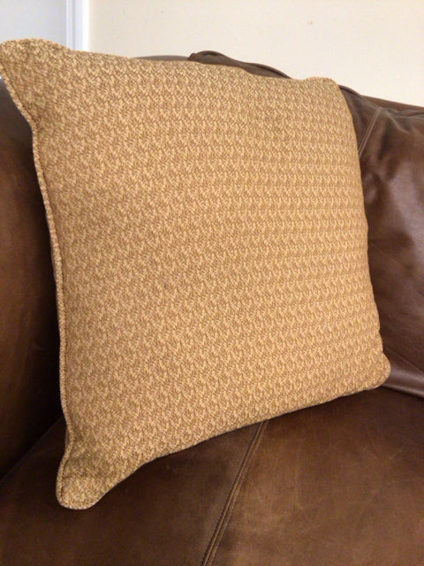 Gold Floral Pattern Pillow