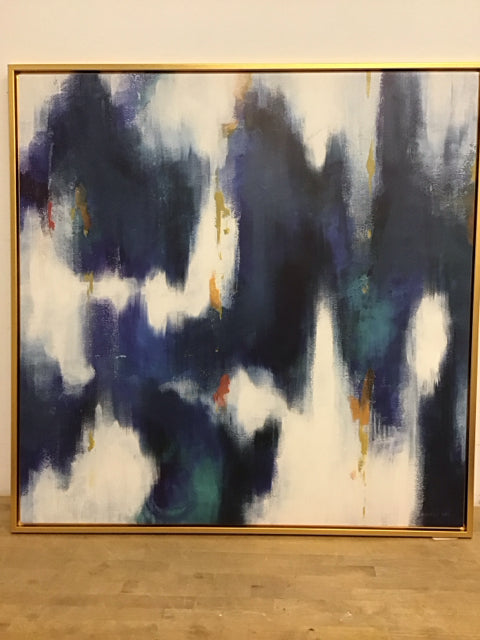 46"x46" "Blue Texture II" Danhui Nai Art