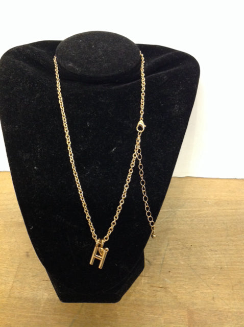 Gold Necklace w/H
