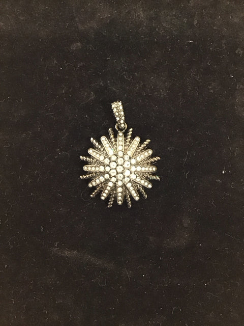 Rhinestone Starburst Pendant