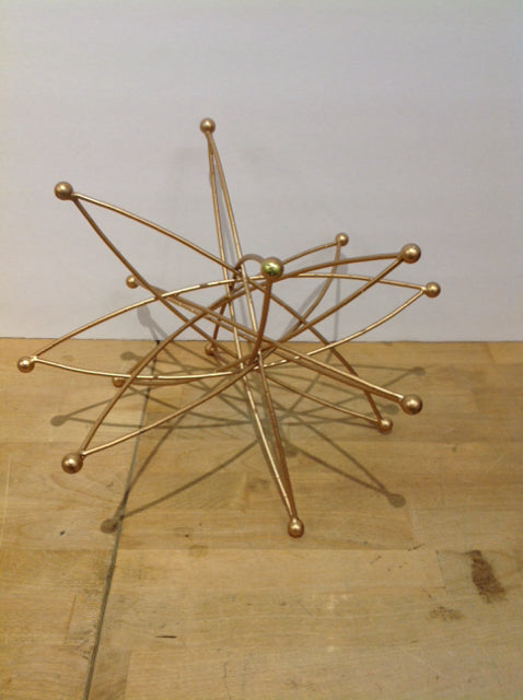 10" Gold Metal Abstract Table Decor