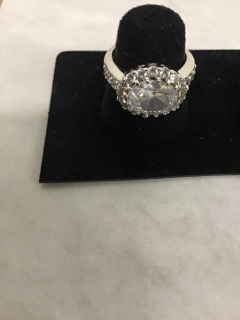 CZ W/Rhinestone Ring
