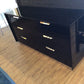 63 1/4" AS-IS Whiteline Modern Living Navi Black Double Dresser