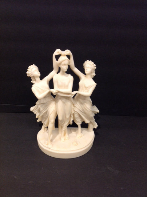 10" Resin Greek Dancers Table Decor