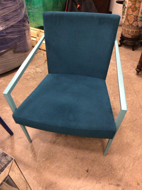 Mid Century Style Teal Chair
