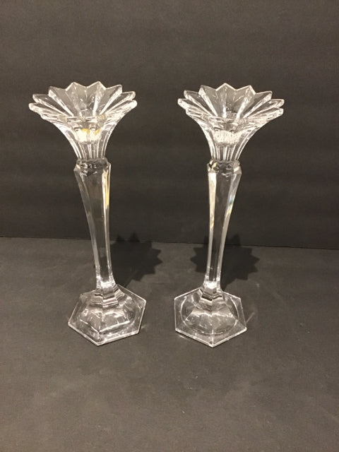 Pair Mikasa "Excelsior" Crystal Candlesticks
