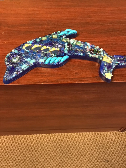 19"x6" "Stormy" Dolphin By Susan David
