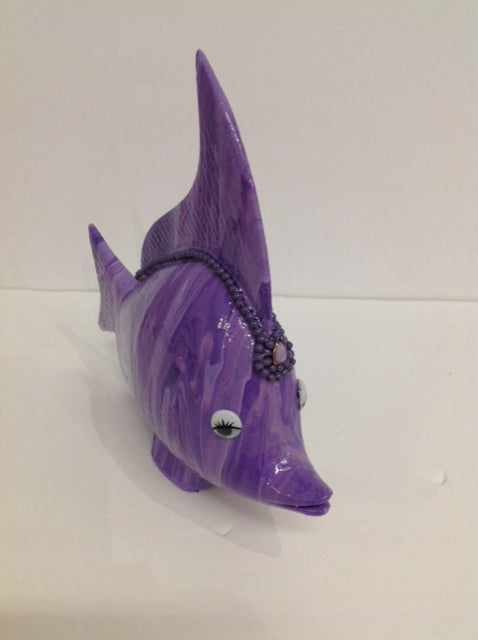 10x7 "Purple Princess" Fish By Susan David