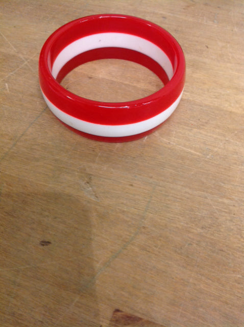 Bracelet- Red & White Bangle