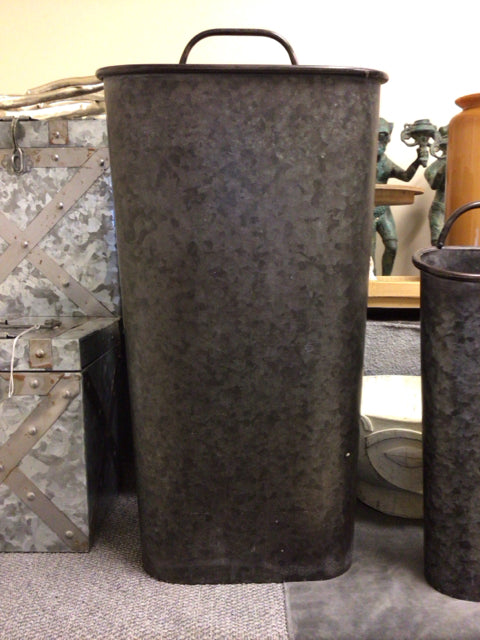 22"H Tin Wall Bucket W/Handle