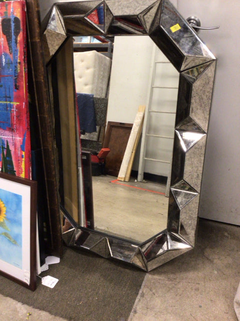 Dimensional Mirrored Panel Mirror