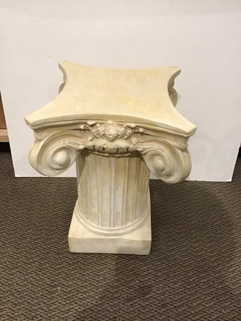 23" Plaster Cast Column Plant Stand