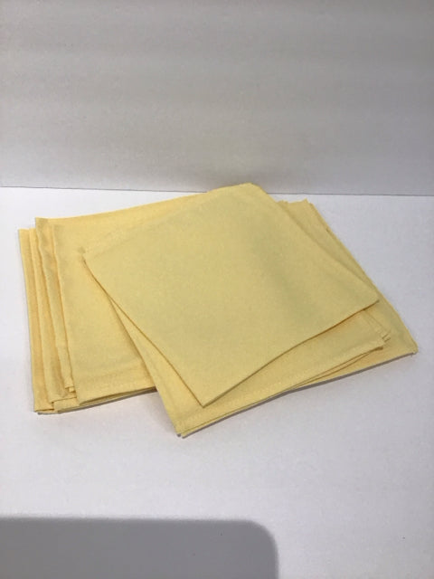 Set/8 Yellow Napkins
