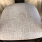 AS-IS Set Of 3 City Furniture Grey Fabric & Wood Bar Stools(Red Stain On One)
