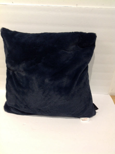 Navy Blue Plush Pillow
