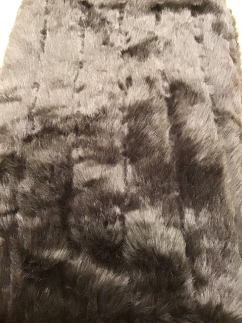 68"x88" Frontage Brown Faux Fur Throw