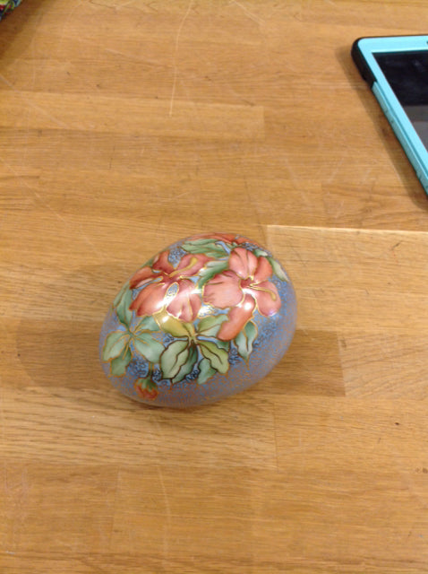 Enameled Ceramic Egg