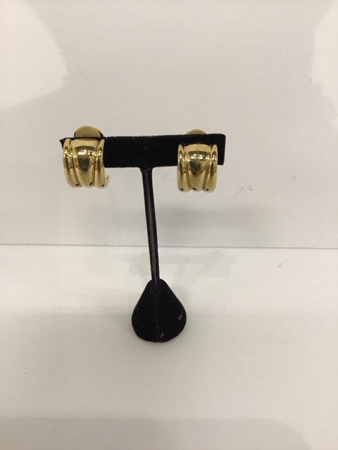 Gold Paris Clip Earrings