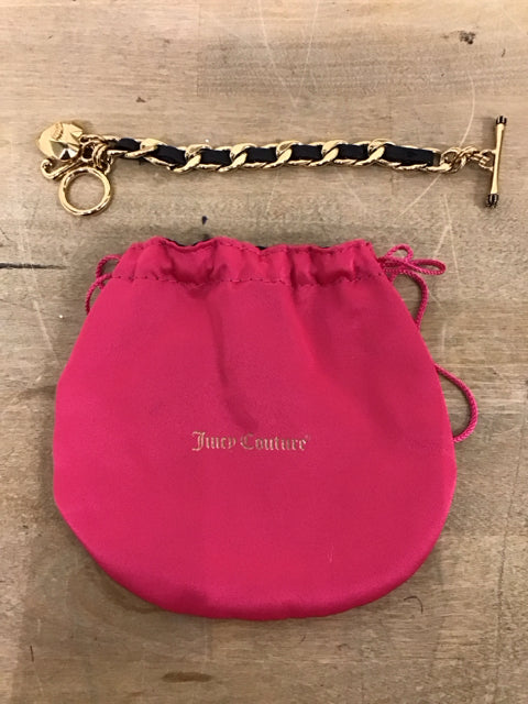 Juicy Couture Goldtone Leather Bracelet