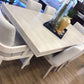 AS-IS 84" X 42" X 29.50" Hooker Furniture Cascade Rectangle Dining Table W/1 Lea