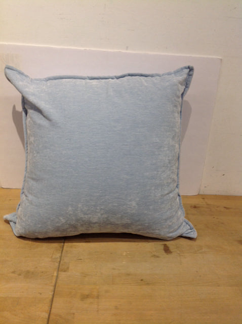 Lt Blue Velour Pillow