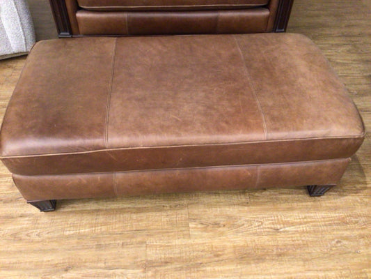 Bernhardt Leather Ottoman