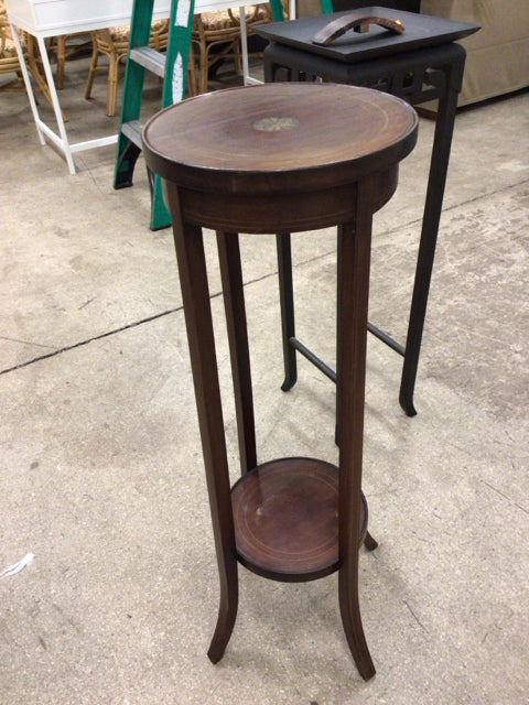 Round Wood Plant Stand/Pedestal (As-Is)