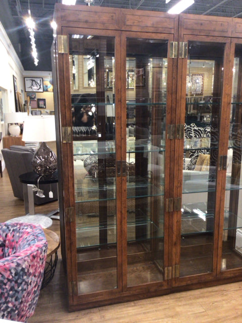 Henredon Wood & Glass Display Cabinet