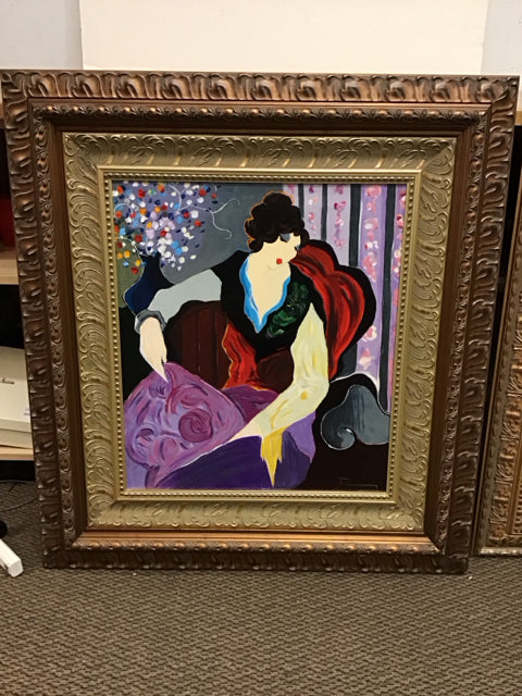 35x37 Framed "Blanche" Itzchak Tarkay