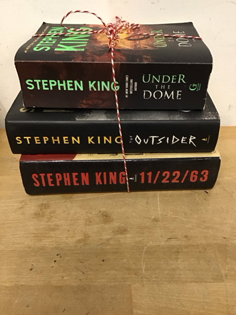 Set Of 3 Stephen King Books Under The Dome The Outsider & 11/22/63