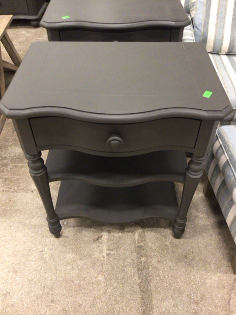 AS-IS Stanley Furniture One Drawer Grey Nightstand(Marks/Scratches)