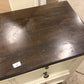 AS-IS Ashley Furniture Two Drawer Cream Two Tone Nightstand(Top Damage)