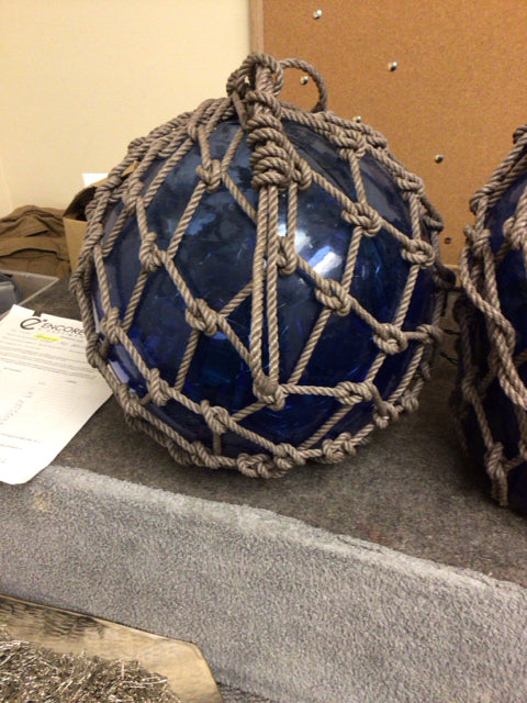 11" Cobalt Glass Nautical Style Light